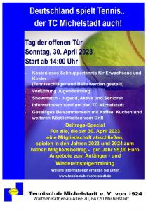 Deutschland spielt Tennis.. der TC Michelstadt auch!
